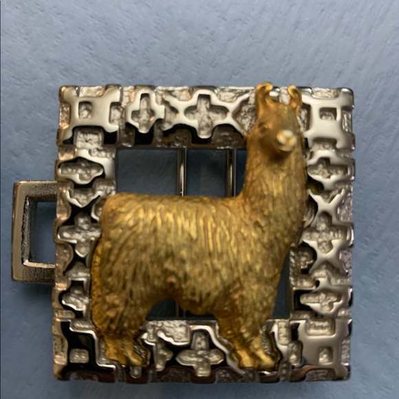 Vintage Gold Tone Paquette Double Lama Rodeo main image 5